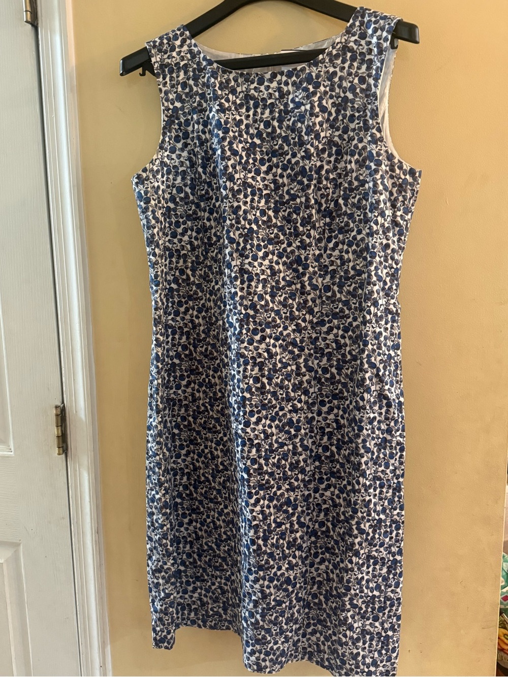 Brooks Brothers Blue x Liberty Fabrics Floral Sleeveless Midi Dress, sz 10